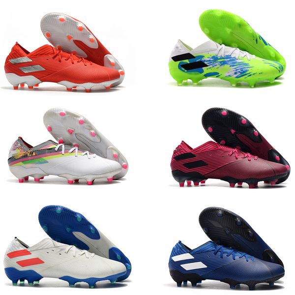 

2019 mens soccer shoes nemeziz 19.1 fg soccer cleats messi football boots tacos de futbol us6.5-11, Black