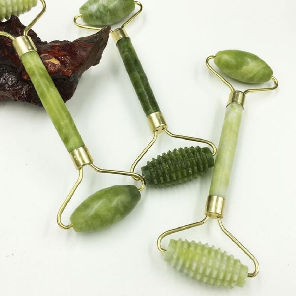 Jade Stone Needle Derma Face Arms Neck Massage Roller Ancient Face Body SPA Rulli