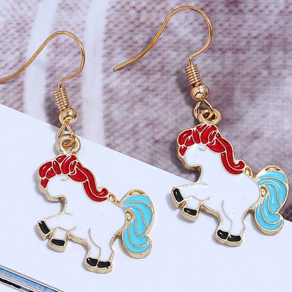 

wholesale-new euro-american style, fresh color and fashionable animal earrings, lovely oil-dripping earrings, Golden