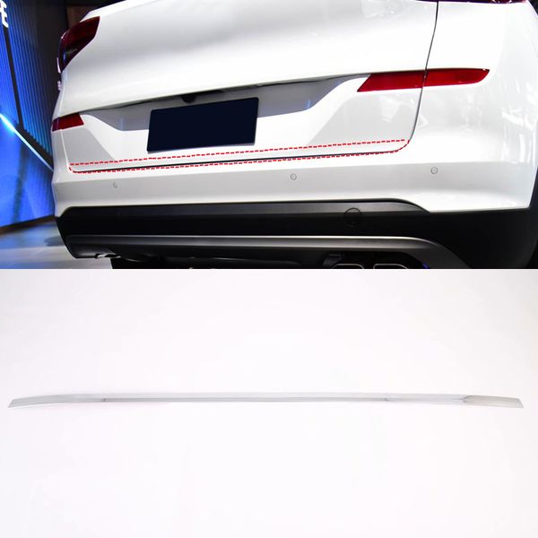 

для hyundai tucson 2019 2020 внешние аксессуары abs пластик задняя магистральные tailgate украшение крышки обшивку автомобиля styling