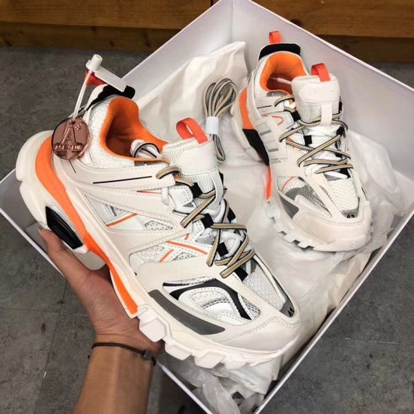 

paris 17fw fashion luxury дизайнерские папа обувь тройной мужчины женщины повседневная обувь трек 3,0 кроссовки espadrilles chaussures de sp