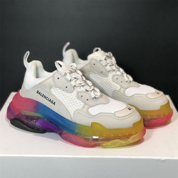 

balèncìaga triple s 3.0 men women fashion design sneakers triple-s combination nitrogen crystal bottom retro dad casual shoes eur size 36-44