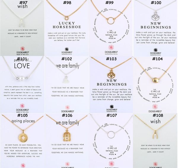 

Mixed 136 de ign dogeared fa hion choker necklace with card gold ilver plated pendant necklace in ilver gold valentine day gift