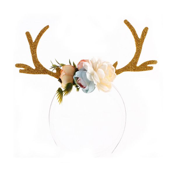 

christmas antlers ear headband hair hoop party kids children hair band gifts