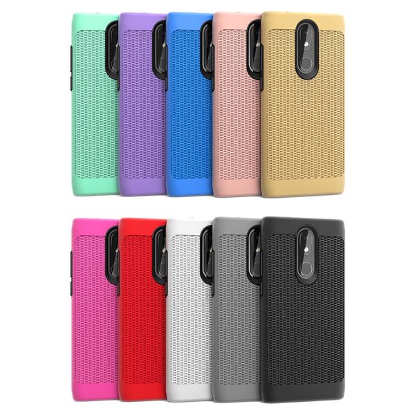 Capa de telefone para o caso do híbrido COOLPAD Legado rígido para Stylo6 K51 A21S A01 A21 G Stylus MOTO E7 Aristo5 K31 LG Stylo5 Aristo3 K40 k20 Mais