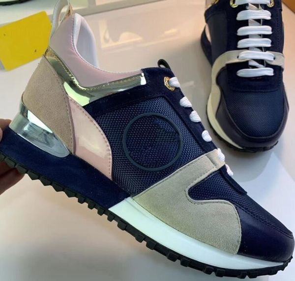 

colorful reflection mens casual shoes platform fashion luxury designer women sneakers leather trainer shoes espadrilles, Black