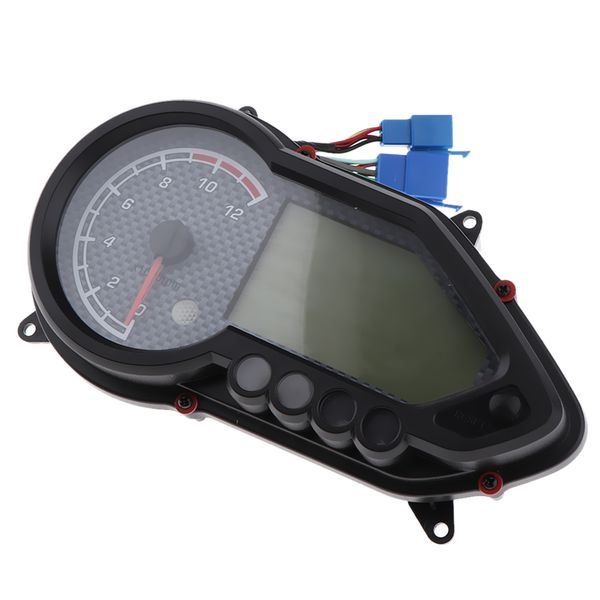 

universal dc12v motorcycle led speedometer tachometer odometer lcd gauge