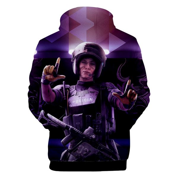 

aikooki 3d print rainbow six siege hoodies men/women fashion warm harajuku 3d rainbow six siege men's hoodies, Black