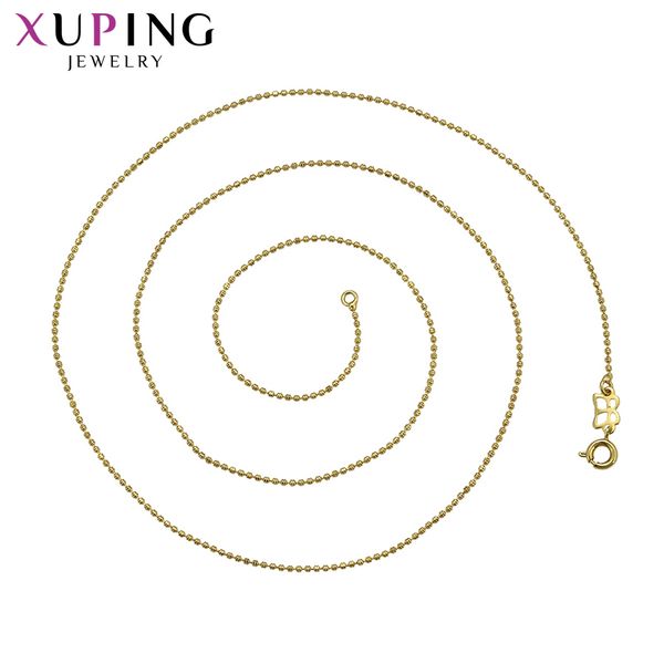 

xuping light gold color plated necklace ethnic style jewelry for women valentine's day gift s126.10-45464, Silver