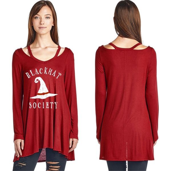 

2019fashion neck designer women pullover letter printed long sleeved women's thin slim casual american eur style clothing wholesale, Black