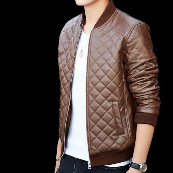

men's pu jackets men lapel pu leather coat winter thick warm pilot jacket male fur collar jacket tactical mens coat, Black