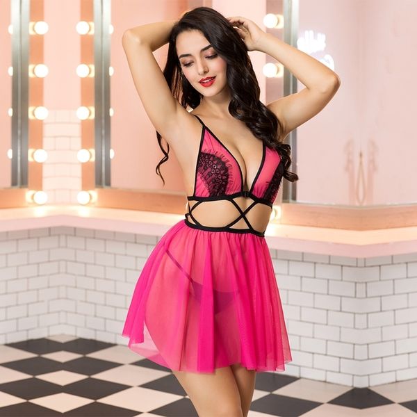 600px x 600px - New Porn Women Sexy Babydoll Polyester Lingerie Suits Transparent Underwear  For Ladies Lace Erotic Chemise Sexy Sleepwear Sexy Womens Clothes Short ...