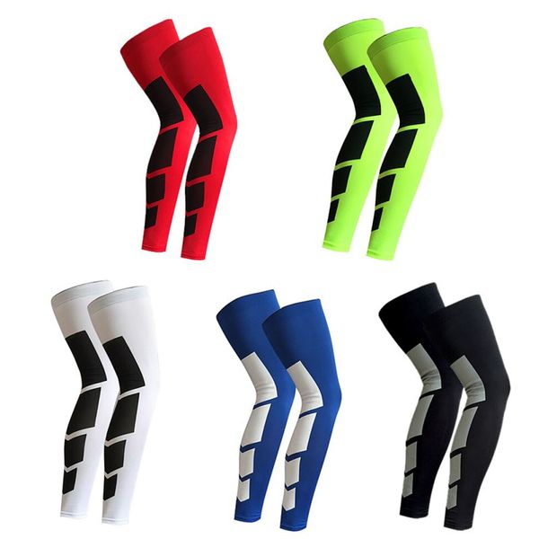 

cycling legwarmers 1 pc outdoor sports cycling leg knee long sleeve protector gear crashproof antislip compression sleeve, Black