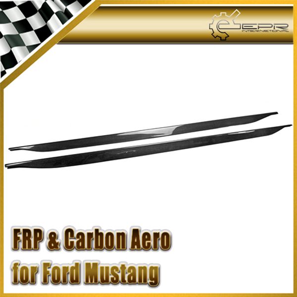 

автомобильные аксессуары углеродное волокно sigala style с боковой юбкой-удлинителем glossy fiber racing auto body kit комплектация для ford