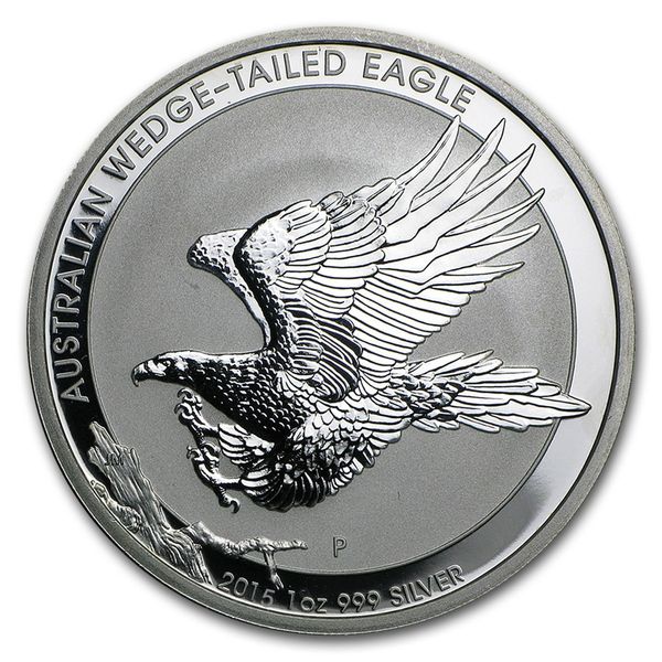 

2015 австралия клин хвостатые silver eagle горельеф 1oz монета
