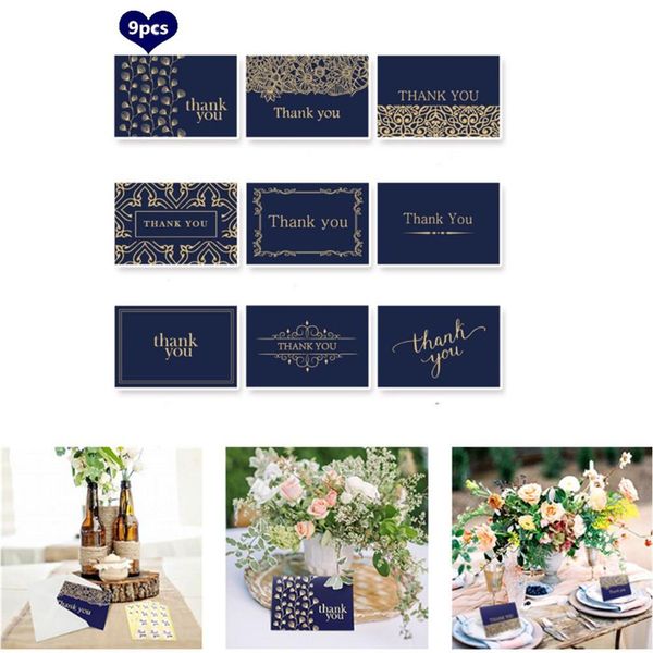 

hobbylane 9pcs/set folding wedding party birthday thank you cards with envelopes