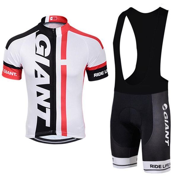 

2020 giant 2020 pro team cycling clothing bike shirt ropa quick dry men 's mtb bicycle summer cycling jersey 9d gel pad shorts set, Black;red