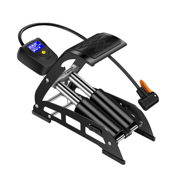 

mini portable foot operated air pump single barrel cylinder air inflator bike motorcycle cycling pump floor foot bike