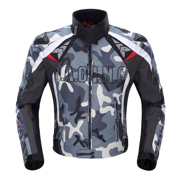 

duhan motorcycle jacket camouflage men motocross jacket racing riding off-road clothing with protectors moto guards moto
