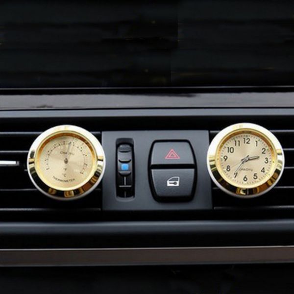 

car thermometer luminous material car clock electronic watch air conditioning outlet perfume ornaments cz