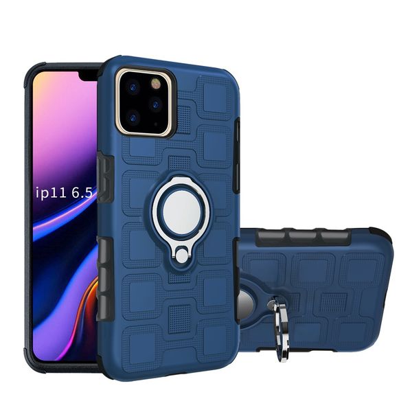 

Phone Case for Iphone 11/11pro/11 Pro Max Shockproof Phone Case for Iphone XSMAX Fashion Back Cover with Kickstand 6 Colors Wholesale