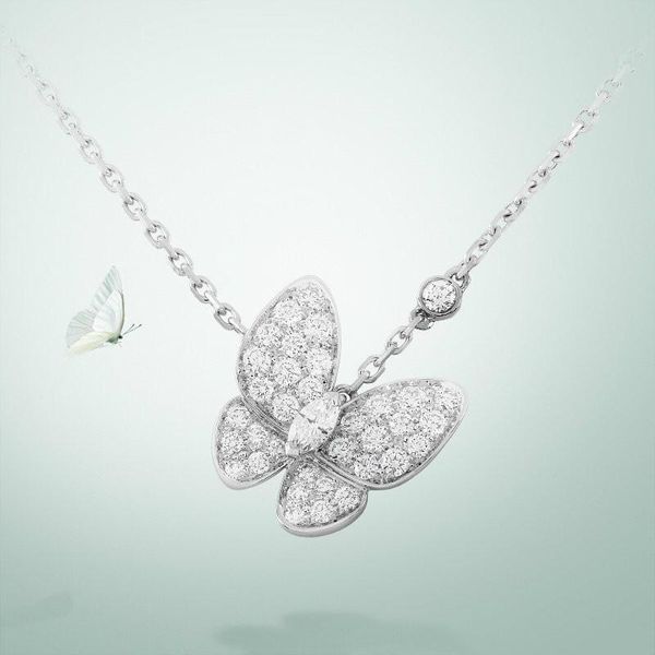 

s925 sterling silver full diamond butterfly necklace beautiful butterfly diamond necklace superb boutique atmosphere elegant ing