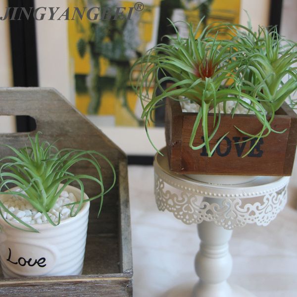 

mini artificial fleshiness air grass plant microlandschaft decorative flower home balcony decoration 2 colors 1pcs wedding dec