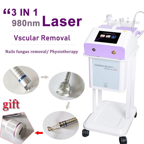 

high energy varicose vein removal machine vascular laser treatment 980nm 30w veins removal medical spa salon use machine, Black