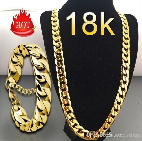 

necklace gold fashion luxury jewerly 18k yellow gold plated for women and men chain punk pendant accessories acc063, Silver