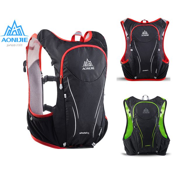 

aonijie 5l women men marathon hydration vest pack for 1.5l water bag cycling hiking bag outdoor sport running backpack