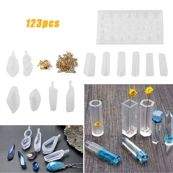 

diy браслет подвеска эпоксидного mold set resin изложница и инструментов набор 123pcs практических моды нежного досуг личности, Black