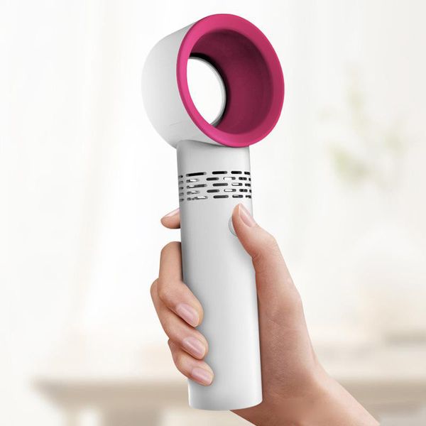 

quiet protable handheld cooling phone holder fan usb mini deskbladeless fan rechargeable no leaf handy children safe fourth generation