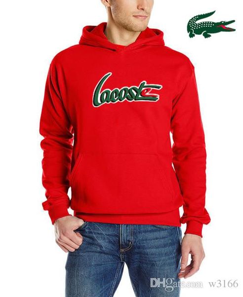

2019 new brand crocodile sweatshirts men hoody polo sweater red hoodies cotton tracksuit long sleeve ralph streetwear, Black