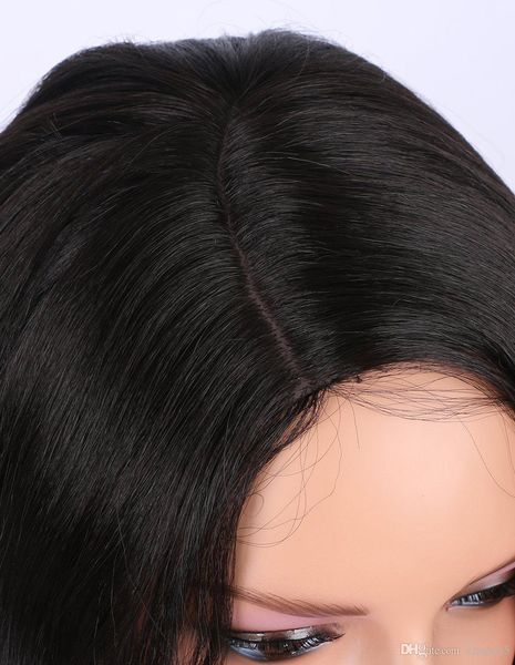 

темно-коричневые синтетические парики для женщин - естественно выглядящие длинные волнистые расставания с правой стороны никогда парик из те, Black