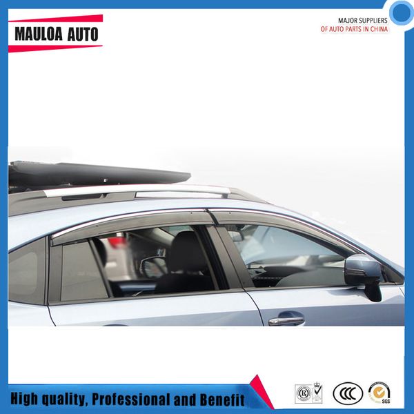 

4 piece injection molding trim vent shade rain sun wind deflector window visor for xv 2012-2017 2018