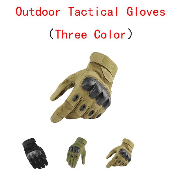 

outdoor climbing adventure gloves fitness training non-slip protective full finger gloves tactical army fan touch screen, Black