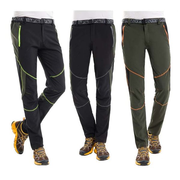 

outdoor men women quick-drying pants sports man hunting pants mountainclimbing pantalones quick dry waterproof windproof, Black;green