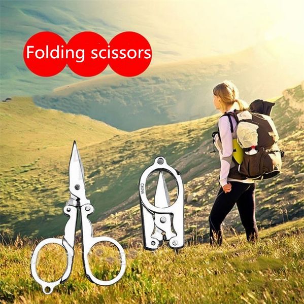 

household scissors home portable folding high carbon steel scissors mini folding scissors travel trip tool travel scissor i493