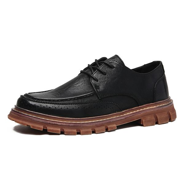 

tenis feminino new four season men casual shoes leather breathable luxurious brand flat shoes for men microfiber *hj7706, Black