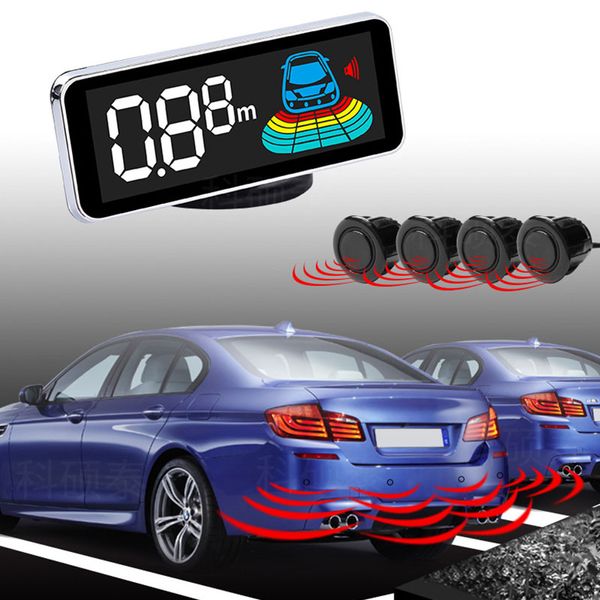 

led парковки реверсивный радар автомобиля реверсивный радар обратный датчик парковки универсальный жк-цифровой дисплей безопасности