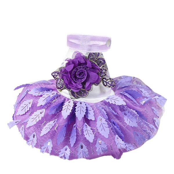 

fashion red dog dresses summer chihuahua dress for little dog pet skirt princess wedding dress with leaves dog dress clothes