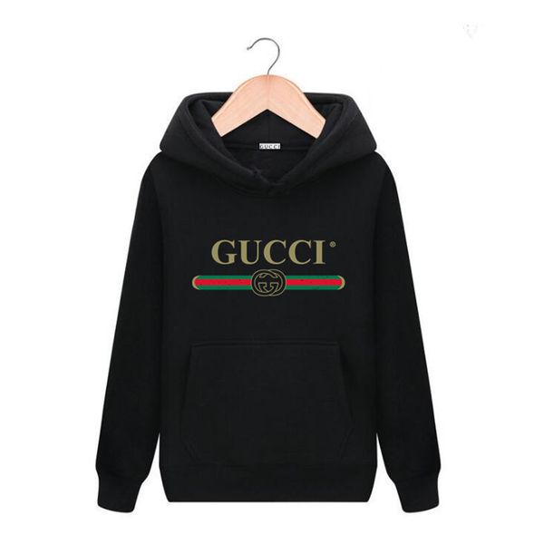 

leisure brand mens designers pullover letter men women hooded jacket luxury bieber hoodie loose sweatshirt c6gucci clothing, Black
