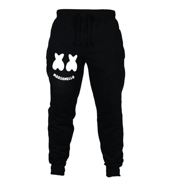 

симпатичные спортивные спортивные штаны прямые брюки для детей dj marshmello спортивные штаны для бега с длинным для детей, Black