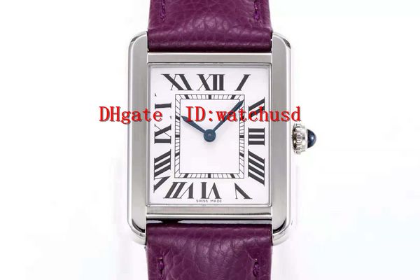 

af factory stainless steel watch roman numerals dial plate sapphire waterproof arectangle woman watches automatic mechanical solid case back, Slivery;brown