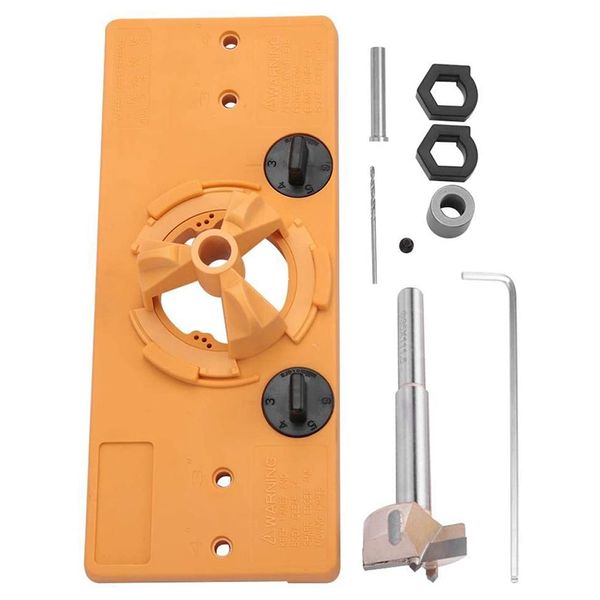 

1 set 35mm hinge hole jig drill guide set for door installation woodworking boring position locator tool kit