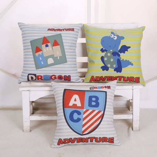 

cartoon pillow customized embrace pillow case cotton sofa cushion set