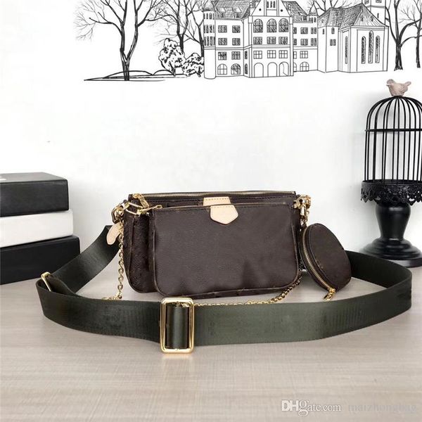 

designer luxury handbags purses mogram v 3pcs set bags real leather crossbody messenger shoulder bags tote clutch shopping bag wallet purses