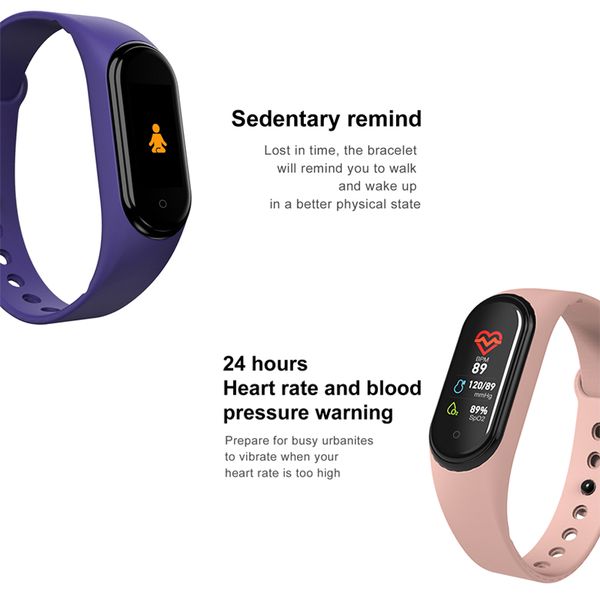 

m4 smart band bracelet heart rate blood pressure watch smartband fitness tracker cardio bracelet m4 band health smart wristband