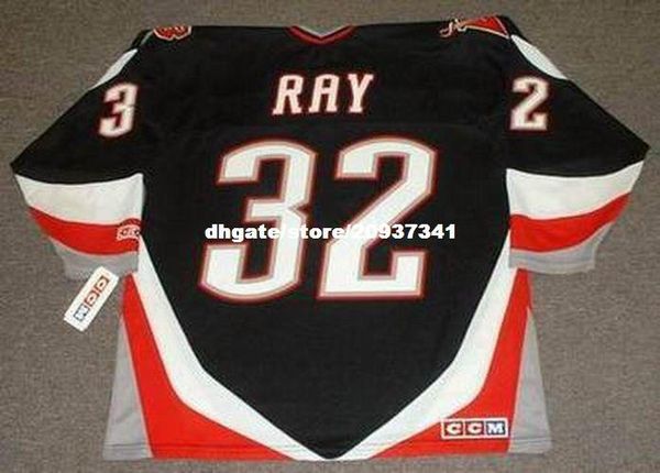 

wholesale mens rob ray buffalo sabres 1999 ccm retro hockey jersey, Black;red