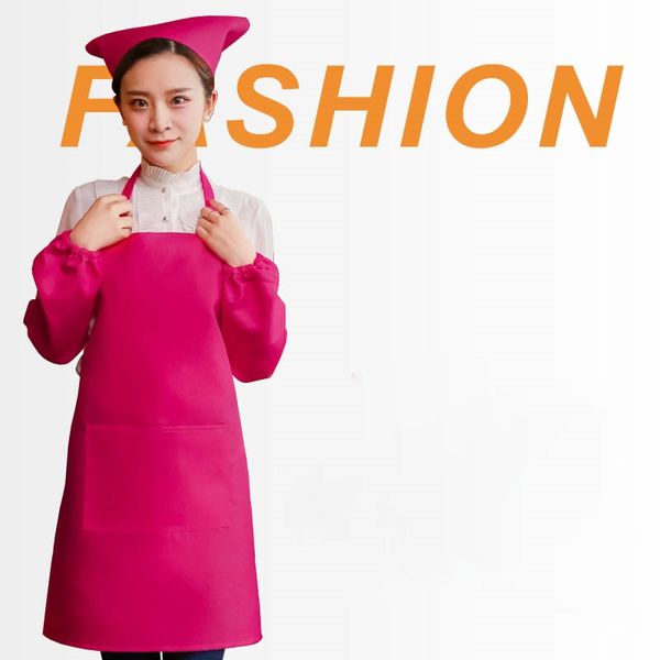 

kitchen home water apron supermarket waiter cosmetics underwear clerk work clothes rose pink apron logo print other housekeeping organizat